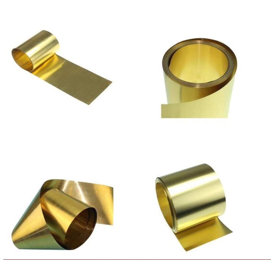 Lamina Di Ottone 0.05mm X 100mm X 1m - Sottile, Flessibile | Per Modellismo, Riparazioni E Artigianato