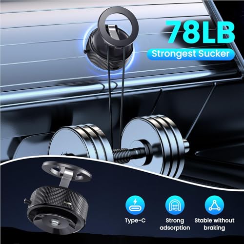 Support de téléphone à vide magnétique et orientable pour smartphone - 5