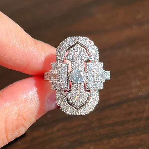 Special-interested Bridal Wedding Rings Full Bright Cubic Zirconia Elegant Women's Jewelry4
