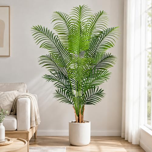 Keeplush 5ft Artificial Palm Tree Indoor Plant Tall Fake Tropical Paradise Palm Tree in Pot with...