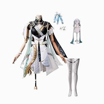 鳴潮　今汐　コスプレ衣装　XS ウィッグセット Amazon.co.jp: 鳴潮 今汐 コンシ コスプレ 衣装 セット ウィッグ