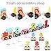 Voamuw Wooden Number Train Set 31 PCS(14 Linking Cars, Great Gift for Girls and Boys - Best for 3, 4, 5 Year Olds and Up) Compatible for Wooden Tracks from All Major Brands