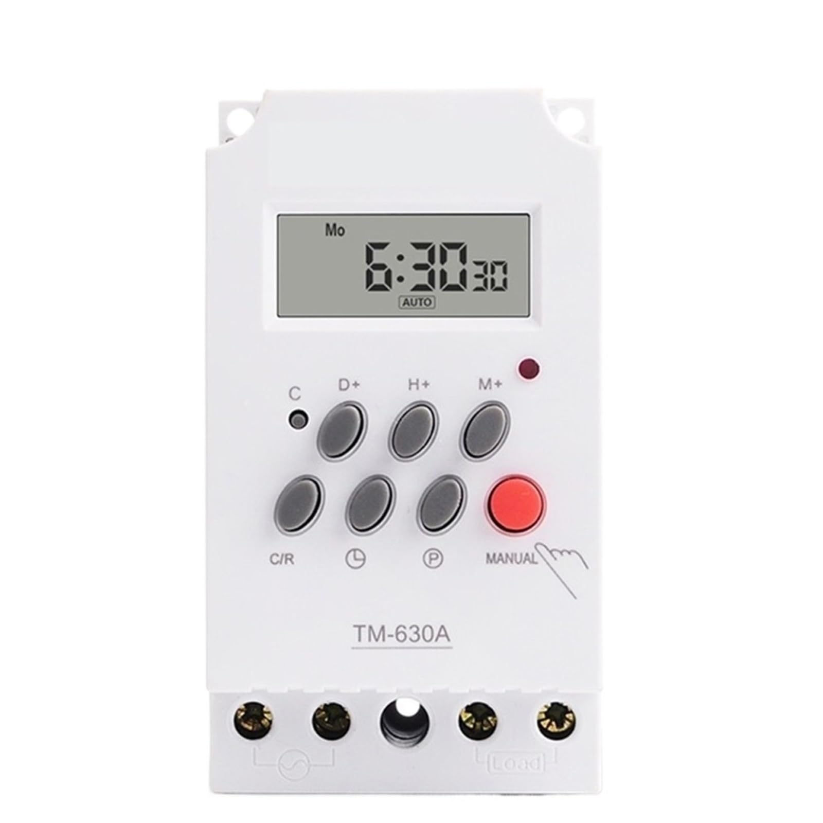 1PCS Digital Weekly Timer 12V DC 220V AC Input 7 Days Programmable 24hrs Relay Output Load 30A(Input Power 12VDC)