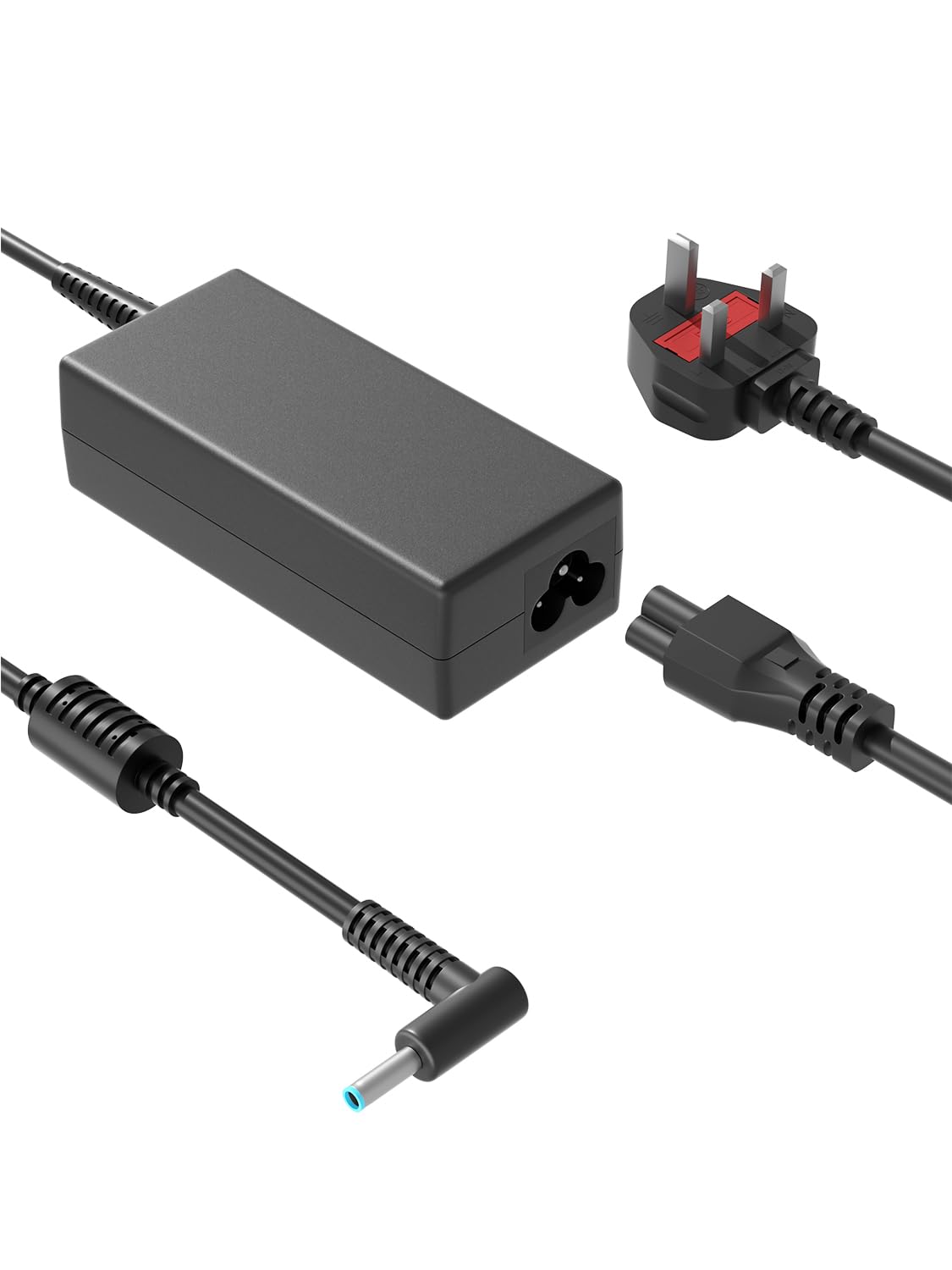 45W Charger Compatible with HP Stream, Elitebook, ProBook, Notebook 14 15 240 245 Chromebook 11 14 Pavilion x360 11 13 14 15 Power Adapter Blue Tip