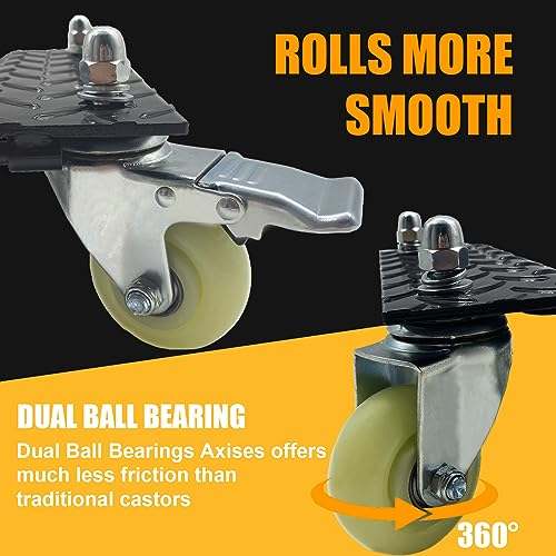 Winvi WV-MH-MAX-DOLLY 4 Pack Heavy Duty Wheel Dolly Car Tire Stakes Set thumb #3