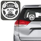 Yoonek Graphics Little Man on Board Decal Sticker for Car Window, Laptop and More #...