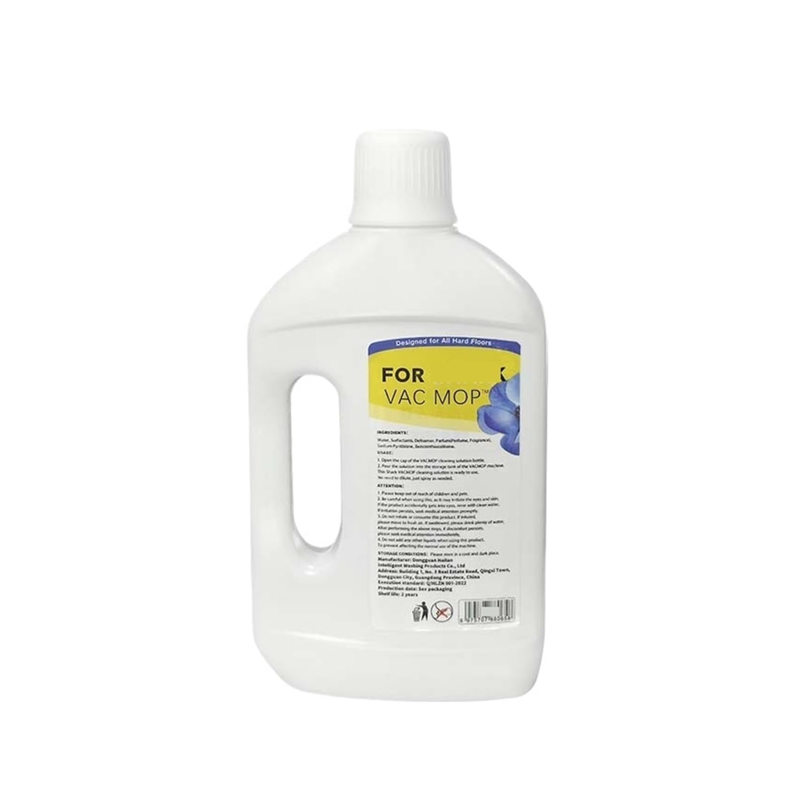 2 Pcs Recambio Limpiador Suelos Multisuperficie 1L, Aroma Primaveral, Compatible Con Shark Vac Mop, Sin Rayas, Secado Rápido, Sin Fosfatos Para Madera, Baldosas, Laminado