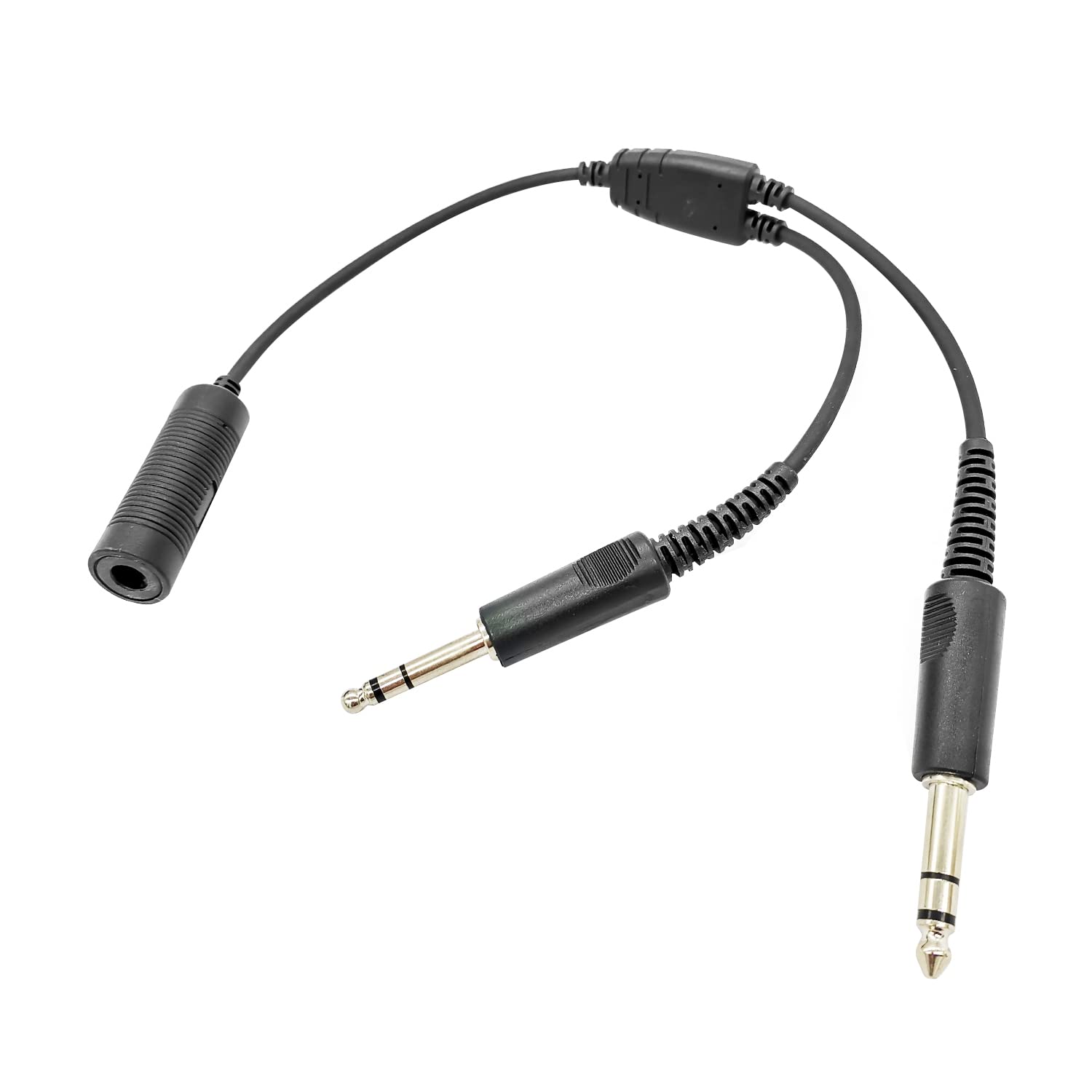 RATAOK GA Adapter U174 Helicopter to General Aviation Headset Adapter Cable with Dual Plugs (Military Cable)