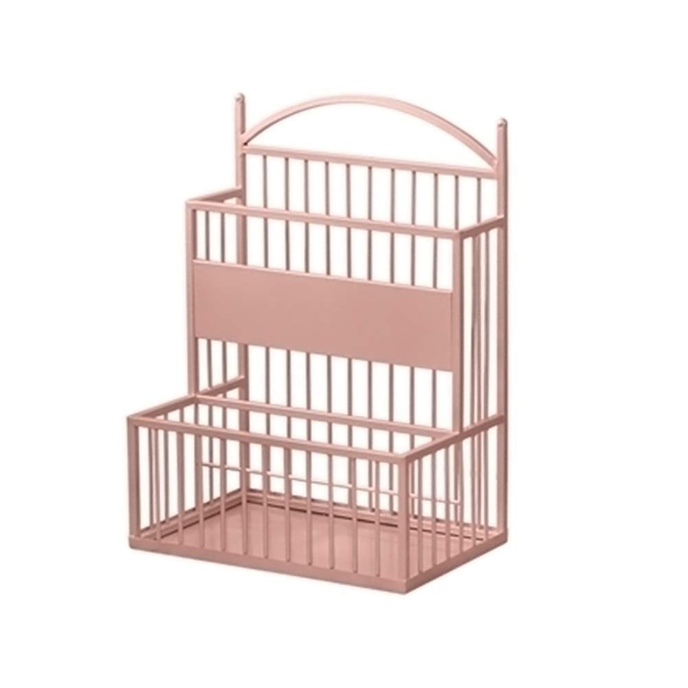 WXPGFEQ Umbrella Stand, Umbrella Stands,Umbrella Stand High Temperature Paint Wrought Iron,Large Capacity Umbrella Bucket for Household Hotels,Pink,68X26X48Cm