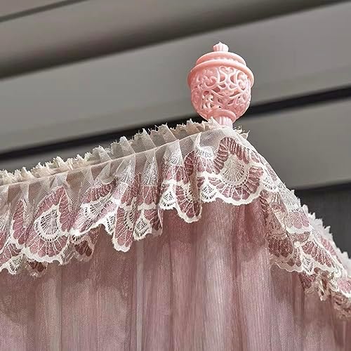 Princess Mosquito Net Canopy - Double Layer Sheer Mesh Curtains for Girls' Bedroom Decor, Insect Protection, Elegant Bedroom Accessory, Nursery Bedding, Fairy Tale Atmosphere