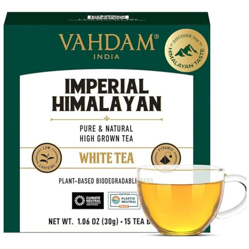 VAHDAM, Imperial Himalayan Thé Blanc (15 Sachets De...