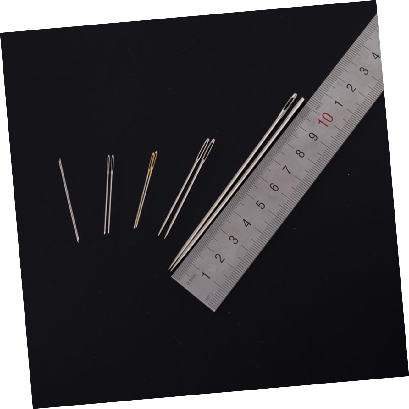 STOBOK 100 Agujas de Coser de Ojo Grande y Romas para Bordado y Punto de Cruz, Acero Inoxidable Resistente al Óxido, Fáciles de Enhebrar para Manualidades y Costura Decorativa