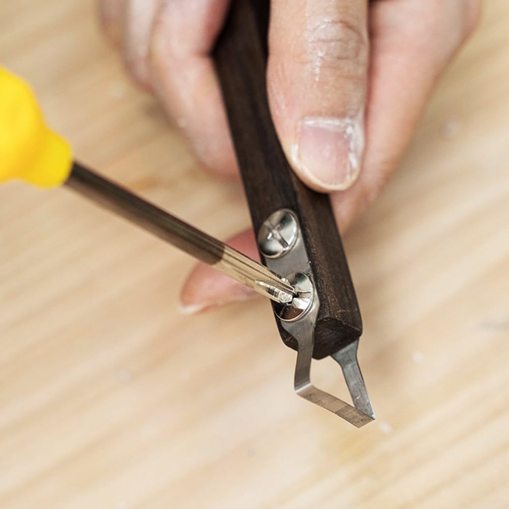 6-teiliges Modellierwerkzeug-Set aus Ton mit Holzgriff, Wachskeramik, Schnitzset für Heimwerker, Tonskulpturen, Schaber und Trimmwerkzeug für Töpferei, Keramikkunst