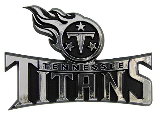 Team ProMark NFL - Tennessee Titans Molded Chrome Emblem, 4" x 3"