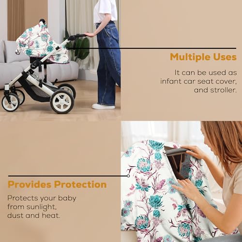 Image of Pepperika Rayon Nursing Cover for Breastfeeding Mother Multiuse Poncho Style Shawl Feeding Cover for Nursing Mom Scarf with Buttons Cotton Feeding Apron (Pack of 1) Multicolour /Purple