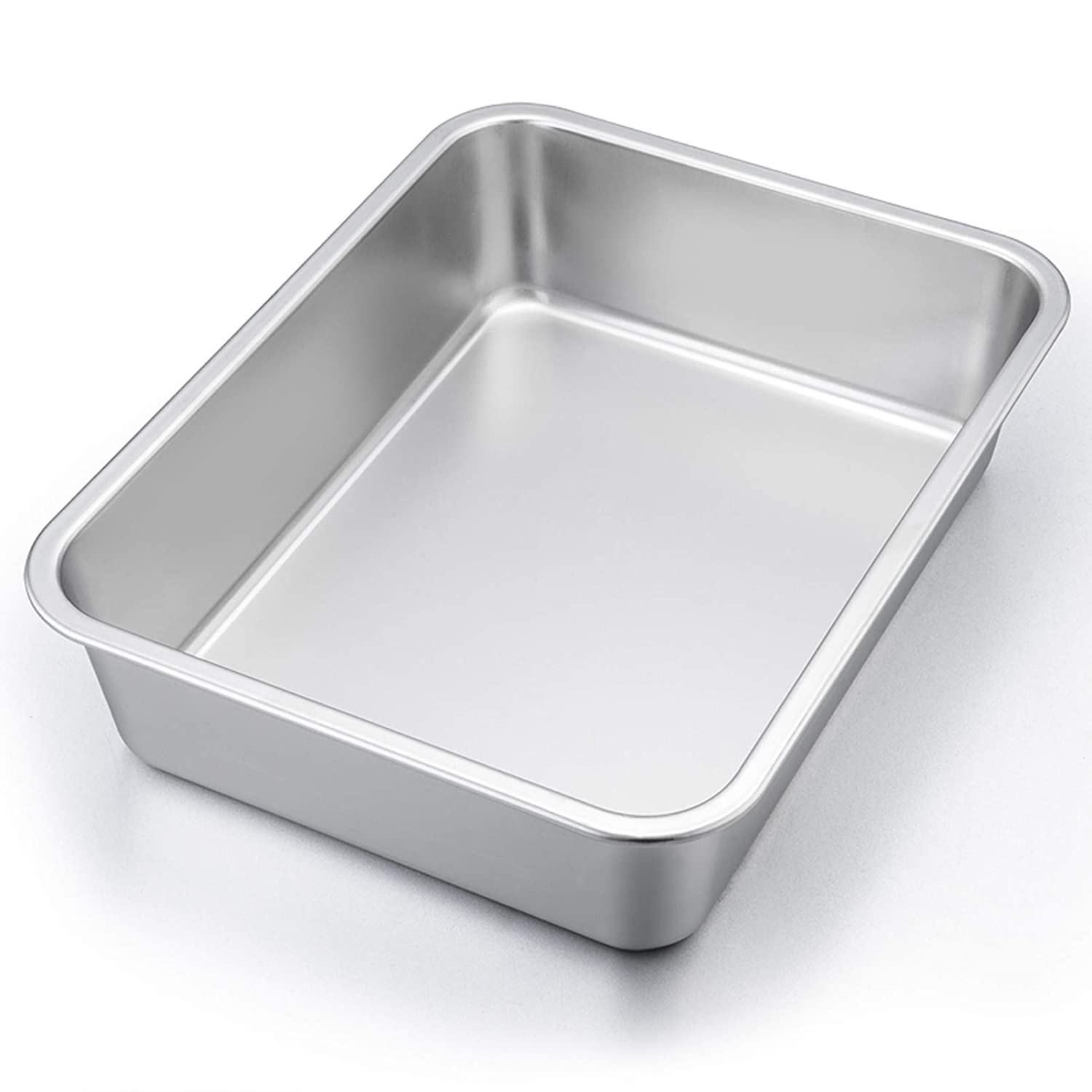 LUXURIA Lasagna Stainless Steel Pan, Rectangular Cake Pan Roaster Pasta Baking Cookie Sheet Pan, Heavy Duty & Durable. (25.5 x 20)-image-47