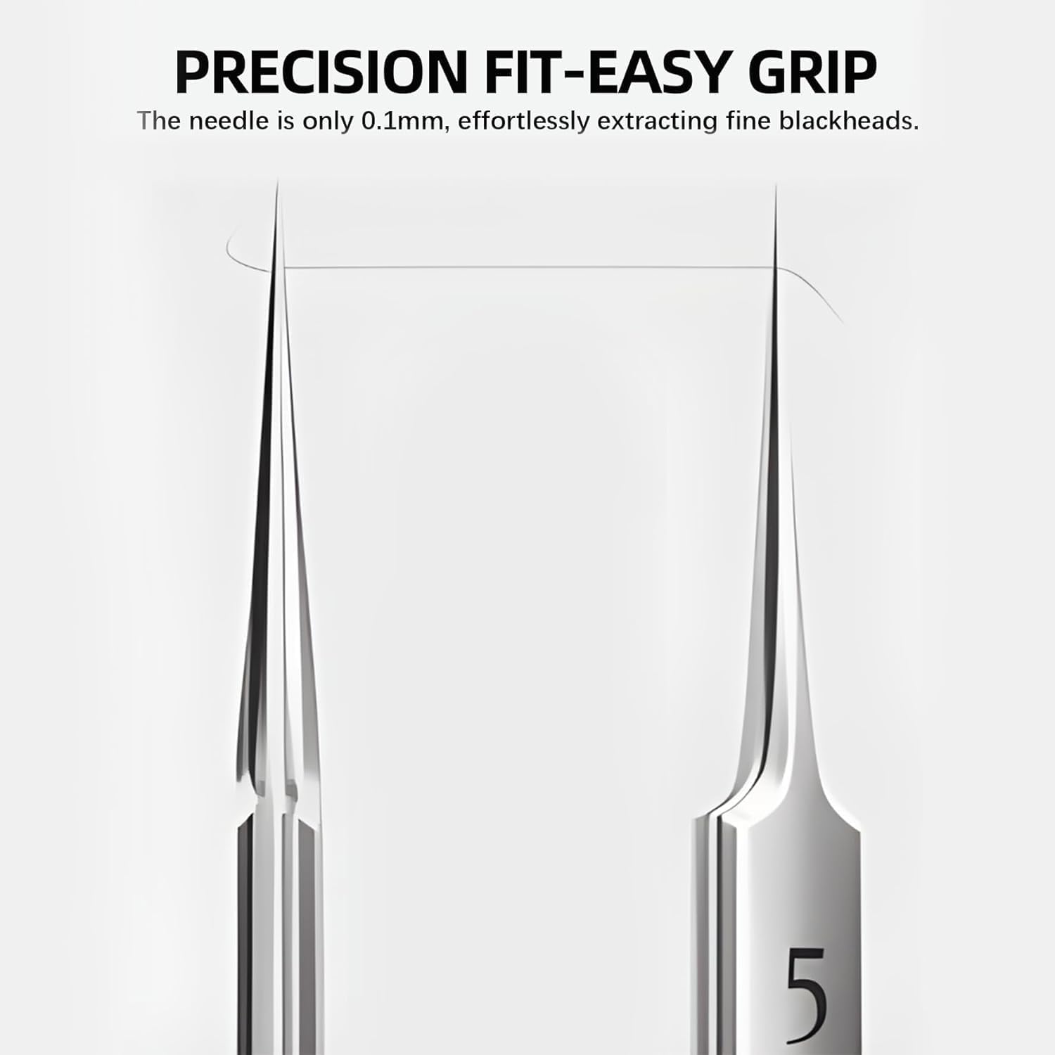 Blackhead Remover Tools kit，Blackhead Extractor Tool,Stainless Steel Blackhead Tweezers,Blemishs Comedones Remover for face Tool 8 Pcs Set (7)
