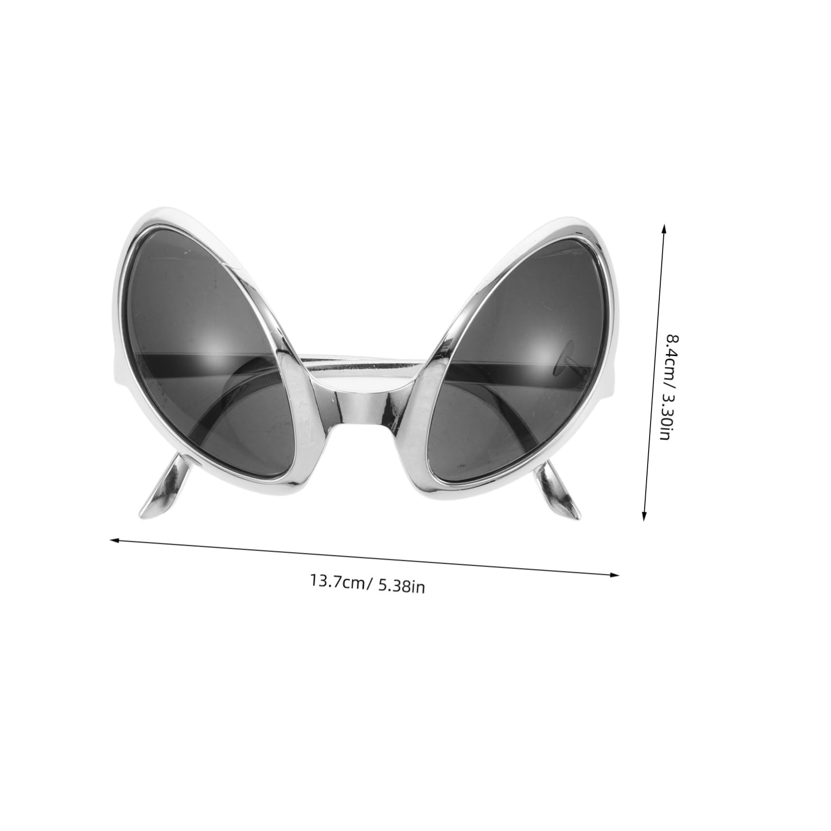 HOLIDYOYO Simulation Glasses Alien Eyewear for Carnival Adult Funny Makeup Glasses Party Supplies