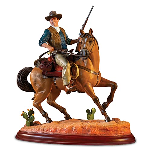 Escultura John Wayne de 40.64 cm pintada a mano miniatura 1