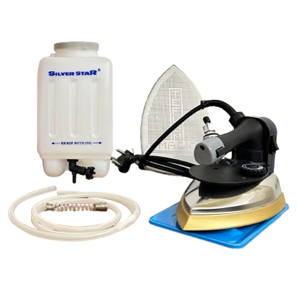 Gemsy Silver Star Steam 1800 Watts 220V Industrial Electric Steam Iron with Teflon Shoes Es-300L, 4.0 L Water Tank (B0DGTSRCC6) Amazon Price History, Amazon Price Tracker