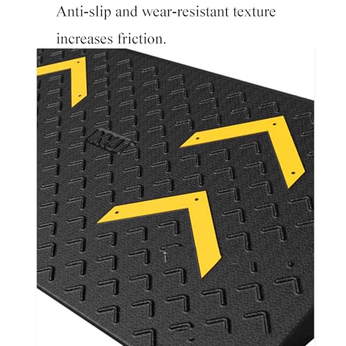 Black Rubber Curb Pads son adecuadas para escalones y entradas de vehículos, proporcionando superficies antideslizantes y resistentes al desgaste (100 x 25 x 9 cm) miniatura 6