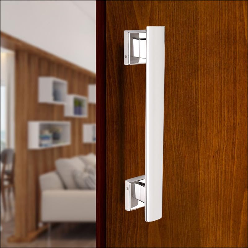 HARDWARE HUB Stainless Steel 12 Inch Main Door Handles for Main Door | Glass Door Handle | Door Push Pull Handle for All Door [ Pack of 1,Chrome Finish] (B0CJCKV31S) Amazon Price History, Amazon Price Tracker