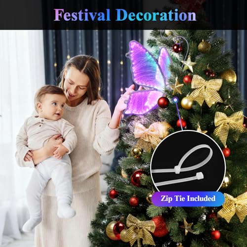Lampadaire de mariage papillon RVB LED avec télécommande pour décorer vos soirées - 6