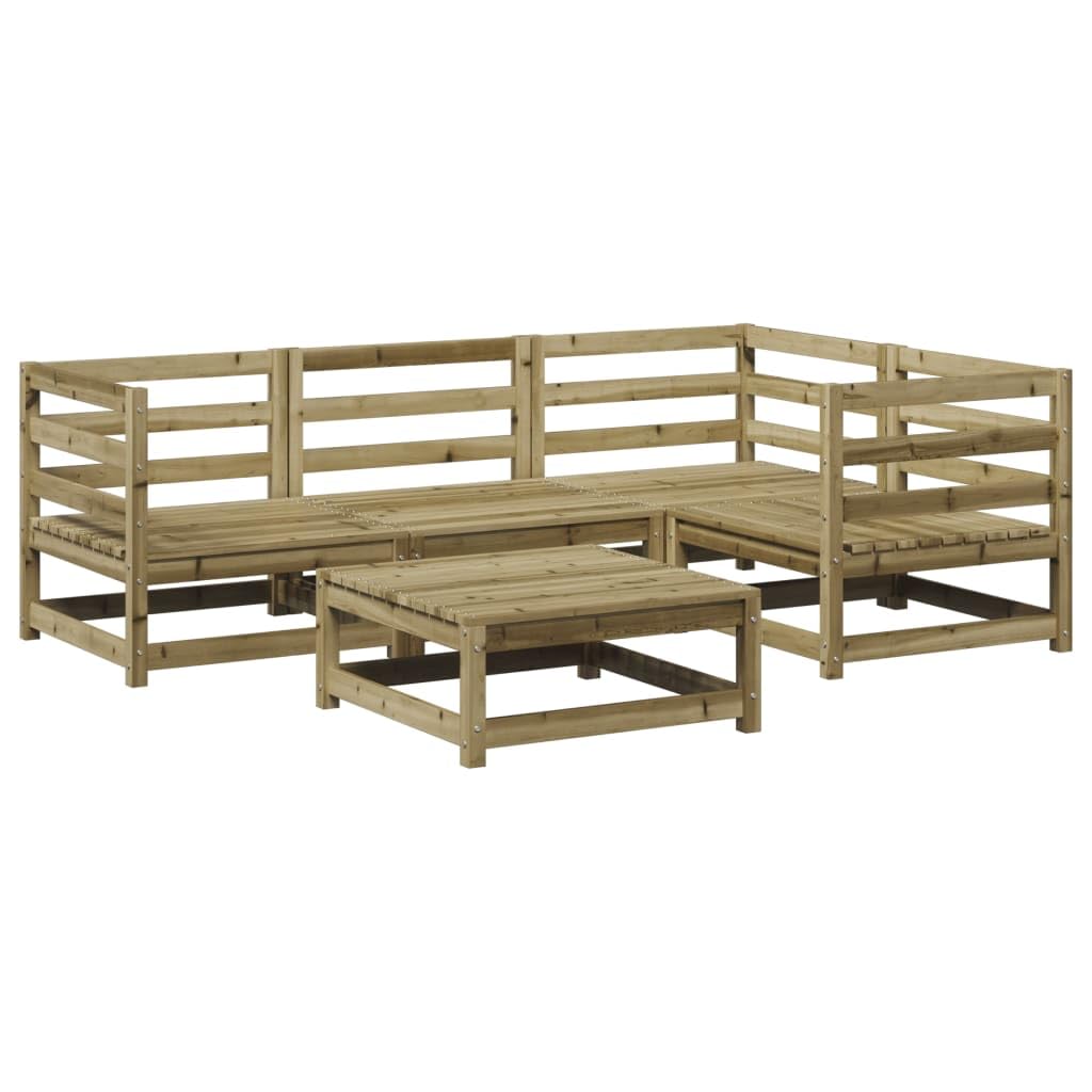 Destockage mobilier de Jardin,Salon,Salon Jardin Enfant,Salon de Jardin 5 pcs Bois de pin imprégnéConvient pour Les Jardins, Les Salons et Les patios