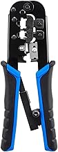 XTYPE Herramienta de crimpado de cable de red (color: azul claro)