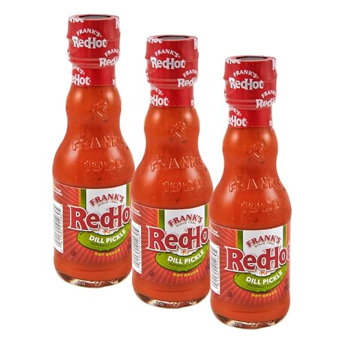 Image of Frank's RedHot Dill Pickle Hot Sauce, 5 fl oz (Pack of 3)