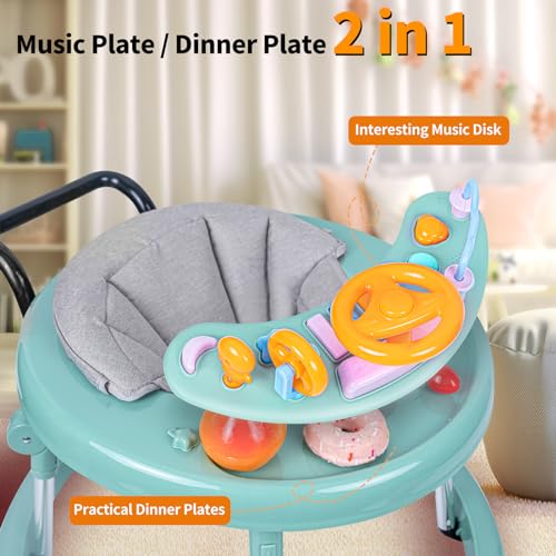 Airlya-Life YYP-01 Baby Walker, Foldable 9-Gear Height Adjustable Baby Walker With Wheels thumb #3
