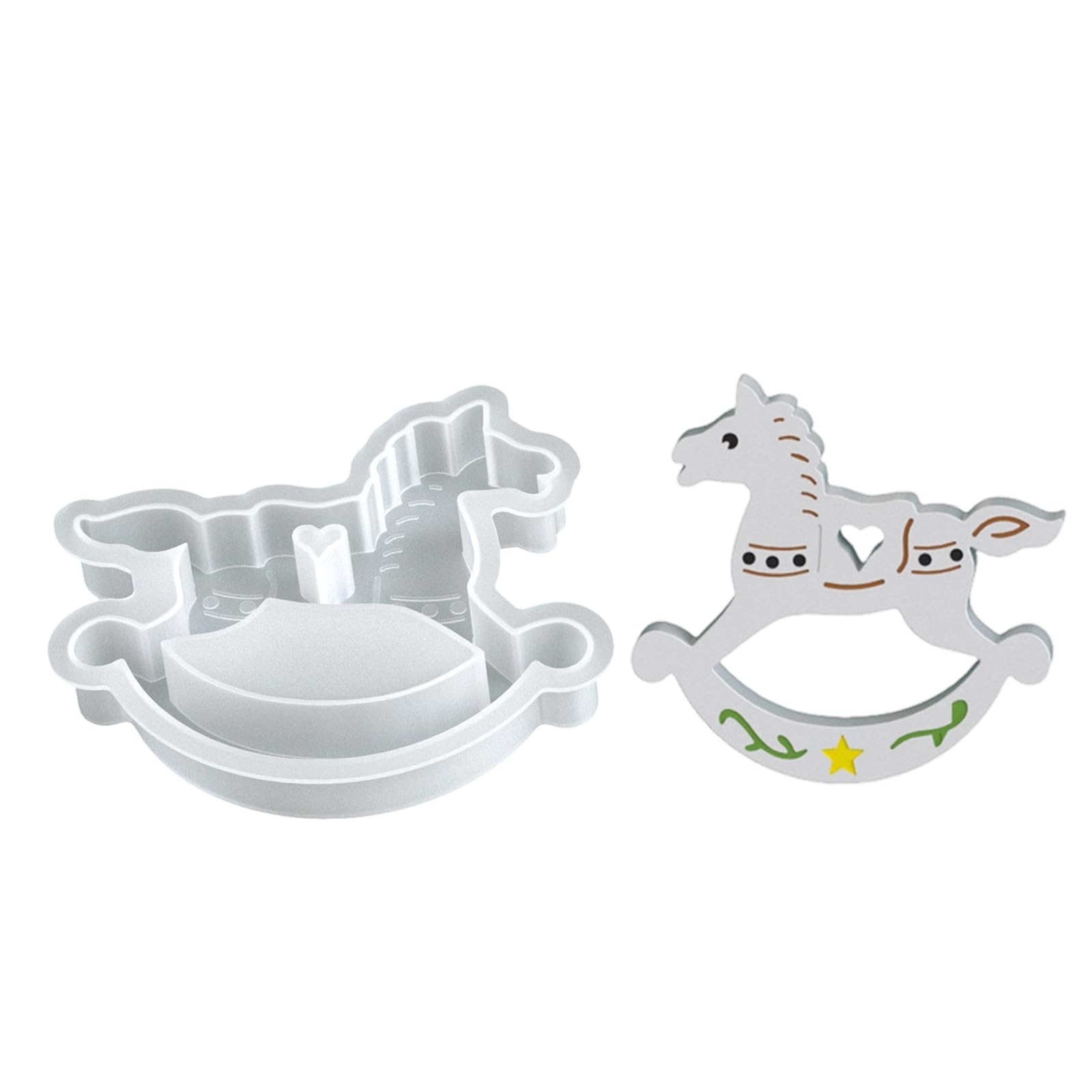 Oxxggkao Boys B Multiple Designs Holiday Molds Food Safe Silicone Reindeer Horse Star Angelic Christmas Projects Food Grade Silicone Holiday Maker