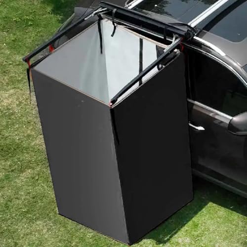 Carpa de ducha portátil lateral para vehículo, diseño de privacidad de tela para actividades al aire libre y camping miniatura 7
