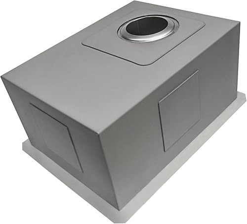 Vista 33 de Ruvati RVH7121BL - Fregadero de cocina de acero inoxidable negro de 21 pulgadas