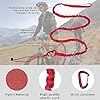 URAQT Corde De Remorquage de Vélo, 3m Corde Remorquage Vélo Enfant élasticité, Corde de Traction VTT Enfant, pour Extérieur Familiale, Capacité de Charge 225kg, Compatible avec Tous Les VTT (Rouge #1