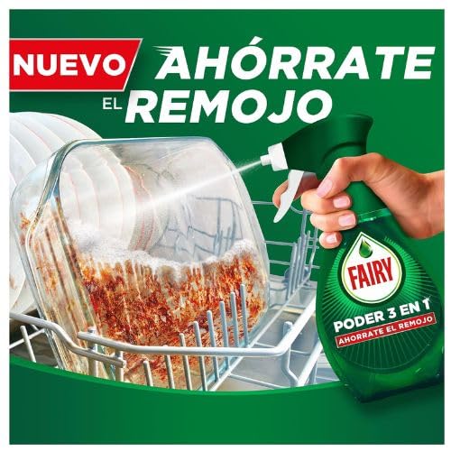 Fairy Lavavajillas Original 1015 ml + Fairy Poder 3 en 1 Spray 500 ml | Lote 5 Packs | Detergente Lavavajillas Mano + Spray Antigrasa Cocina