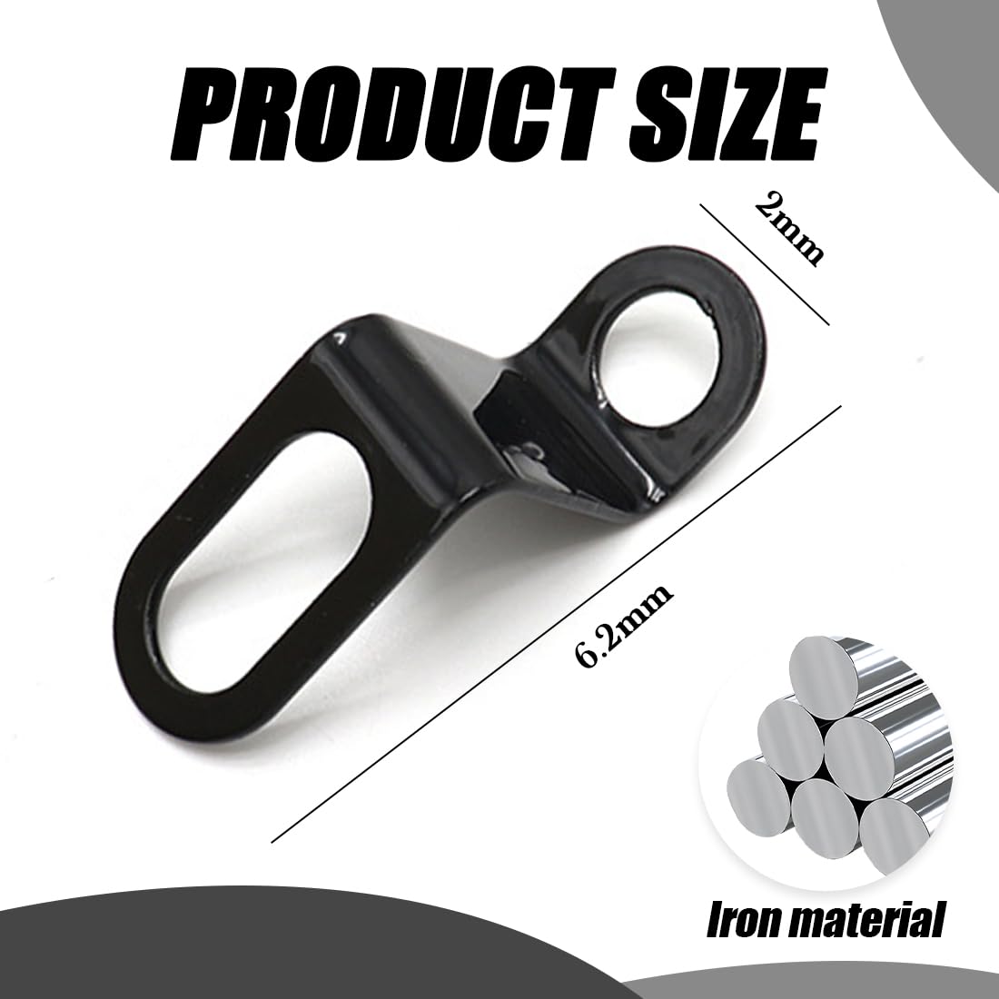Staffa per indicatori di direzione, staffa di montaggio per indicatori di direzione per moto da 2 pezzi adatta per scooter con forcella anteriore da 30-45 mm(scheggia