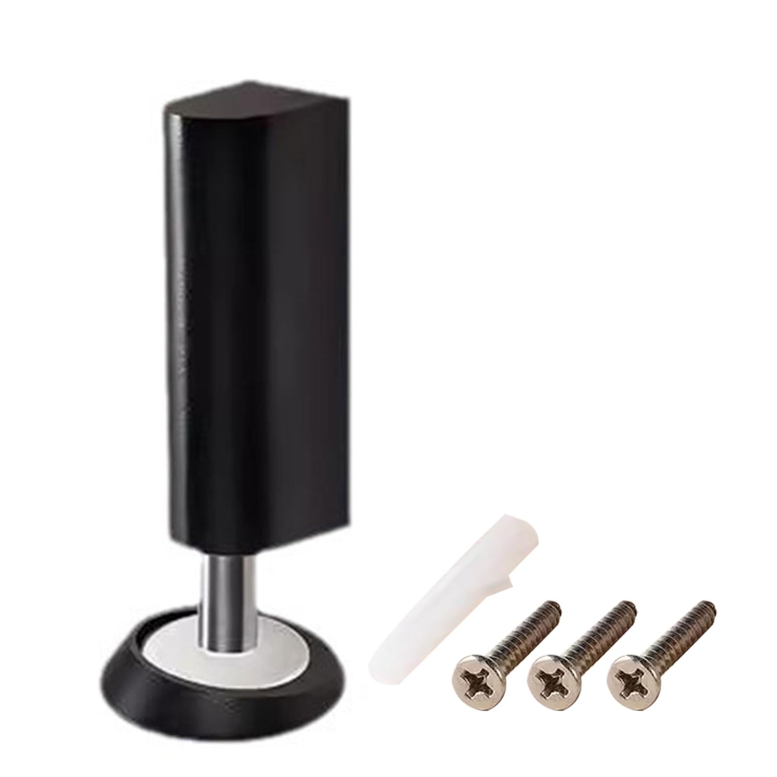 Steel Windproof Floor Mounted Door Stop Door Draft Stopper Ground Suction Holder Simple Installs for Narrow Space Narrow Space Accessory