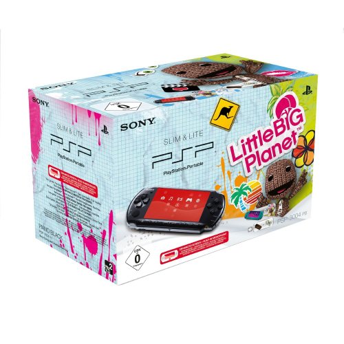 PSP - Konsole Slim&Lite Base Pack Black + Little Big Planet