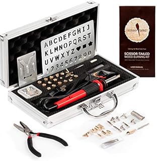 Premium Wood Burning Kit 43PCS | 36Tips, Adjustable Temperature Pen With Safety Stand
