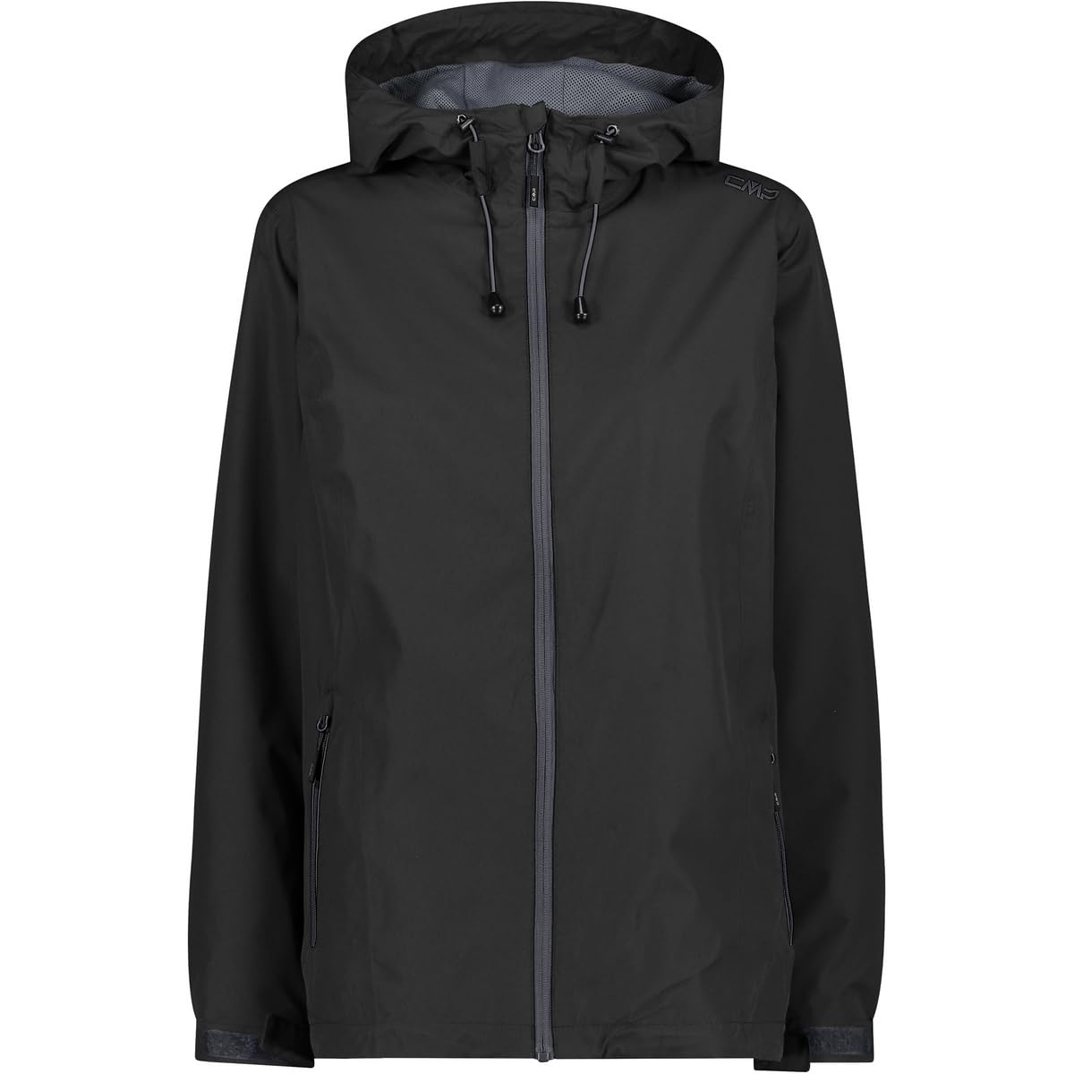 CMP - Woman Jacket Fix Hood, Black, M
