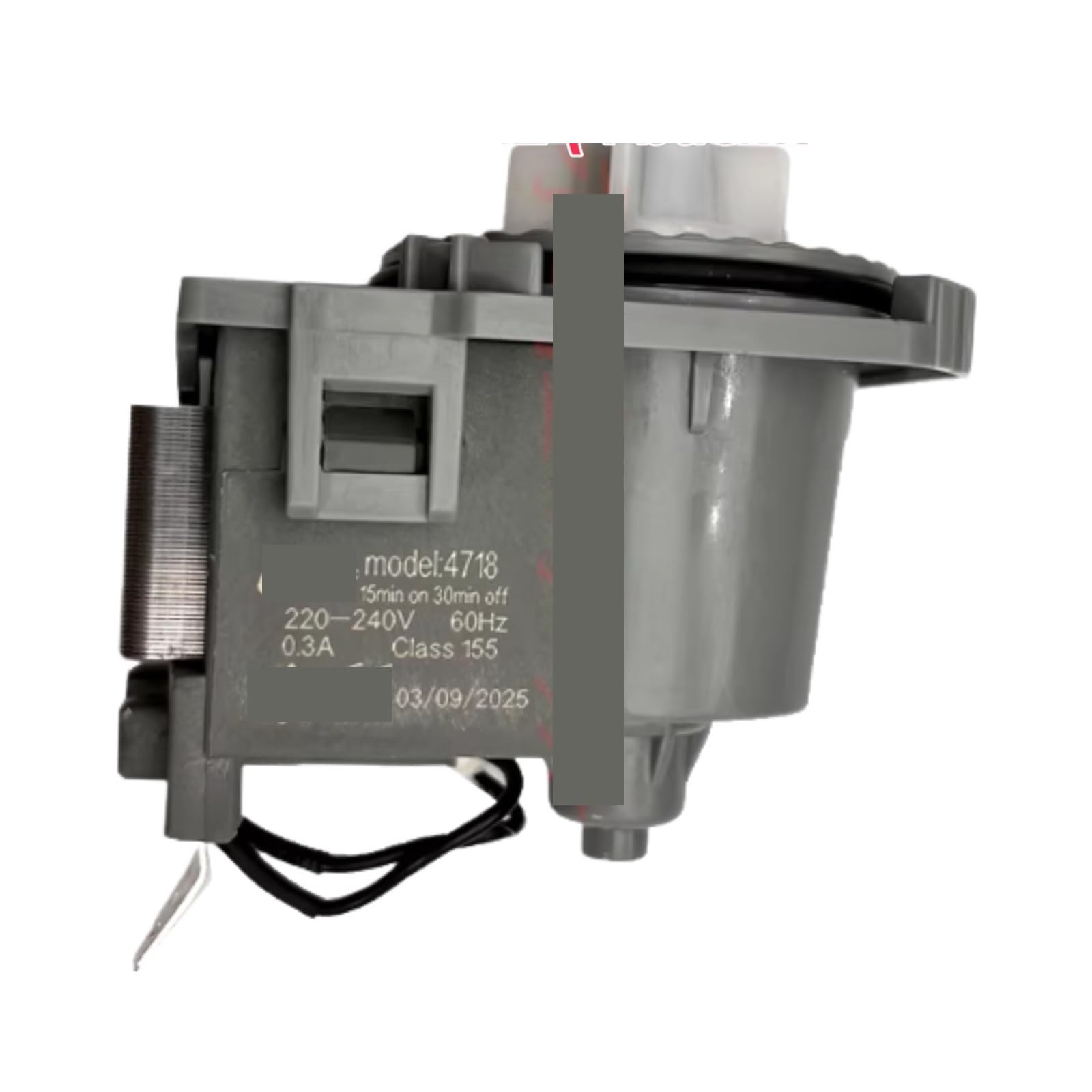 Vurytlanchs 220-240V 60Hz Drainage Pump Motor B20-6A02 50Hz 60Hz Model 4718 Washing Pump，Compatible For Midea，Dishwasher Wqp8-W3908t-Cn Vie1 M1(220-240V 60Hz)