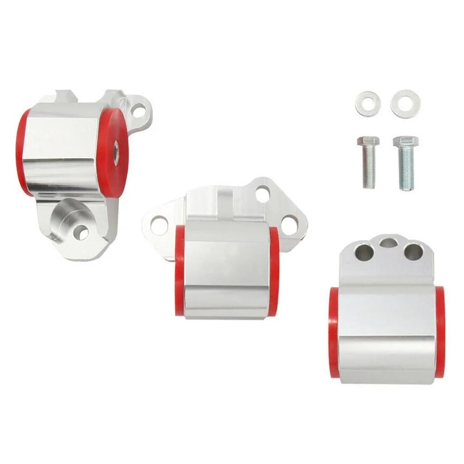 Billet Aluminum Motor Engine Mount for Civic EG EH/DC D15/D16 B16 92-95 Hydraulic Transmission Assembly(Rosso)