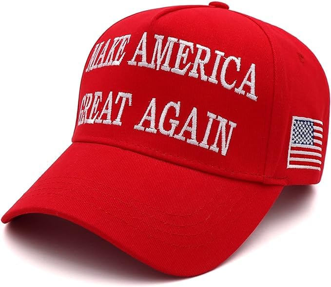Boujee TrendsTrump 2024 Hat 45-47 MAGA Hat Make America Great Again Donald Trump Slogan with USA Flag Embroidery Adjustable Baseball Cap
