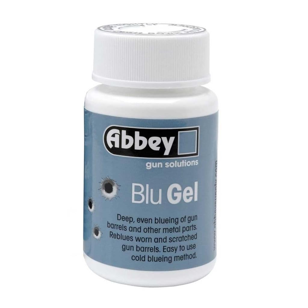 Genérico Abbey BLU Gel, Gel Pavonador en Frío, 75 ml, Restaurador de Acabado Azulado para Metales, Especial para Rifles, Pistolas, Airsoft, metálicos