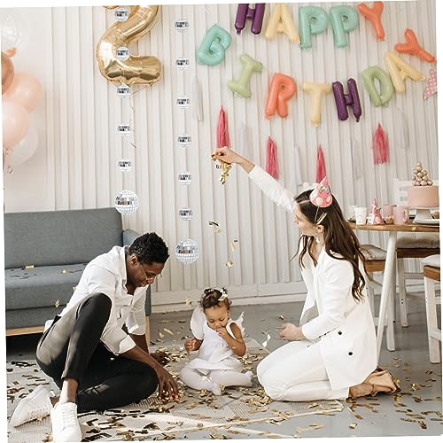 Adornos colgantes Zerodeko: bola espejada para fiestas, bodas, cumpleaños y decoración de bares miniatura 5