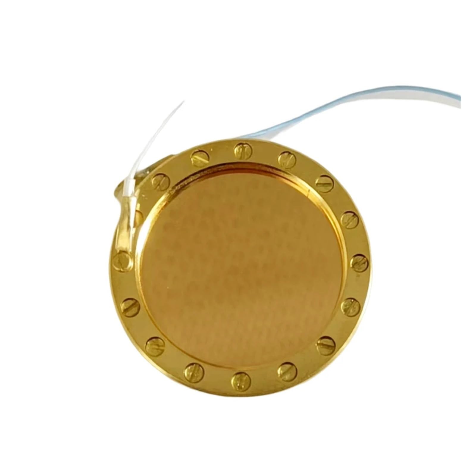 CK12 Microfono da studio con capsula for microfono con terminazione sul bordo singolo, diaframma dorato grande, elemento Pro fai da te, filo di ricambio cardioide da 34 mm(Double sided)
