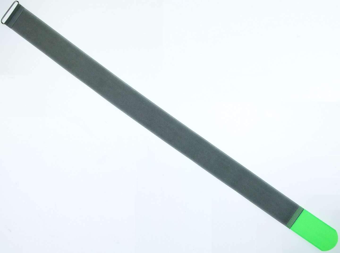 100x 80 cm x 50 mm FUK wiederverschleßbare Klett-Kabelbinder NEON GRÜN mit Metall-Öse - Kabel-Klettband 800 mm wiederverwendbar