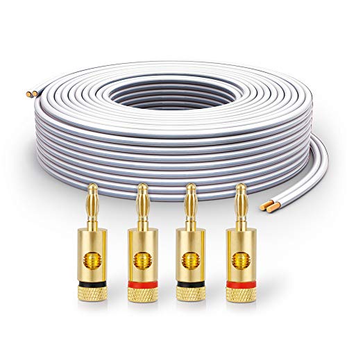 Cable de Altavoz PureLink SP061-010 de Cobre Completo Trenzado 2x2.5 mm² con Enchufes Banana