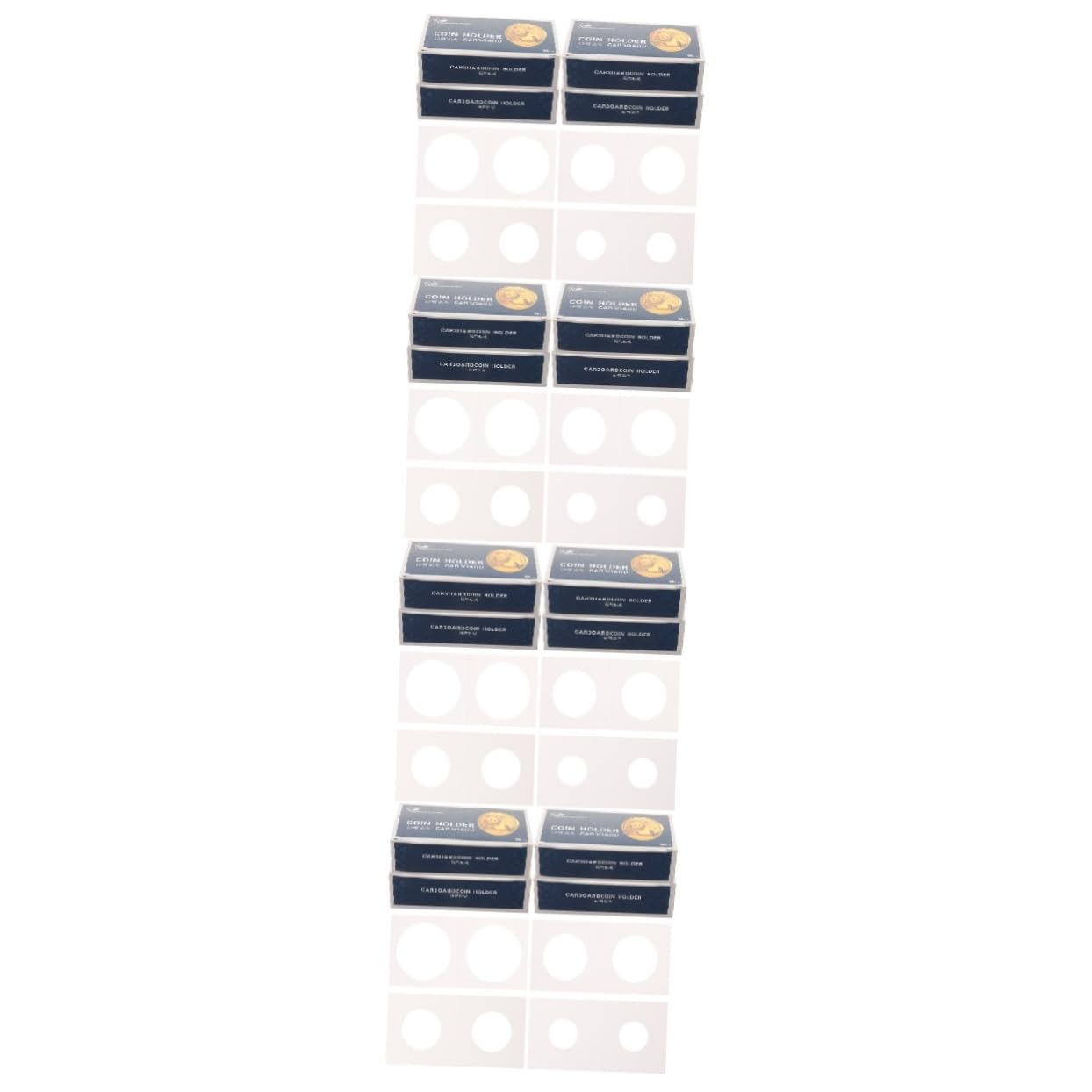 Angoily 4 Sätze Boxen Transparente Münzhalter Münzpapierclips Für Pro Praktische Münzaufbewahrung 4boxen*4